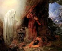"Saul and the Witch of Endor", Edward Henry Corbould, 1860